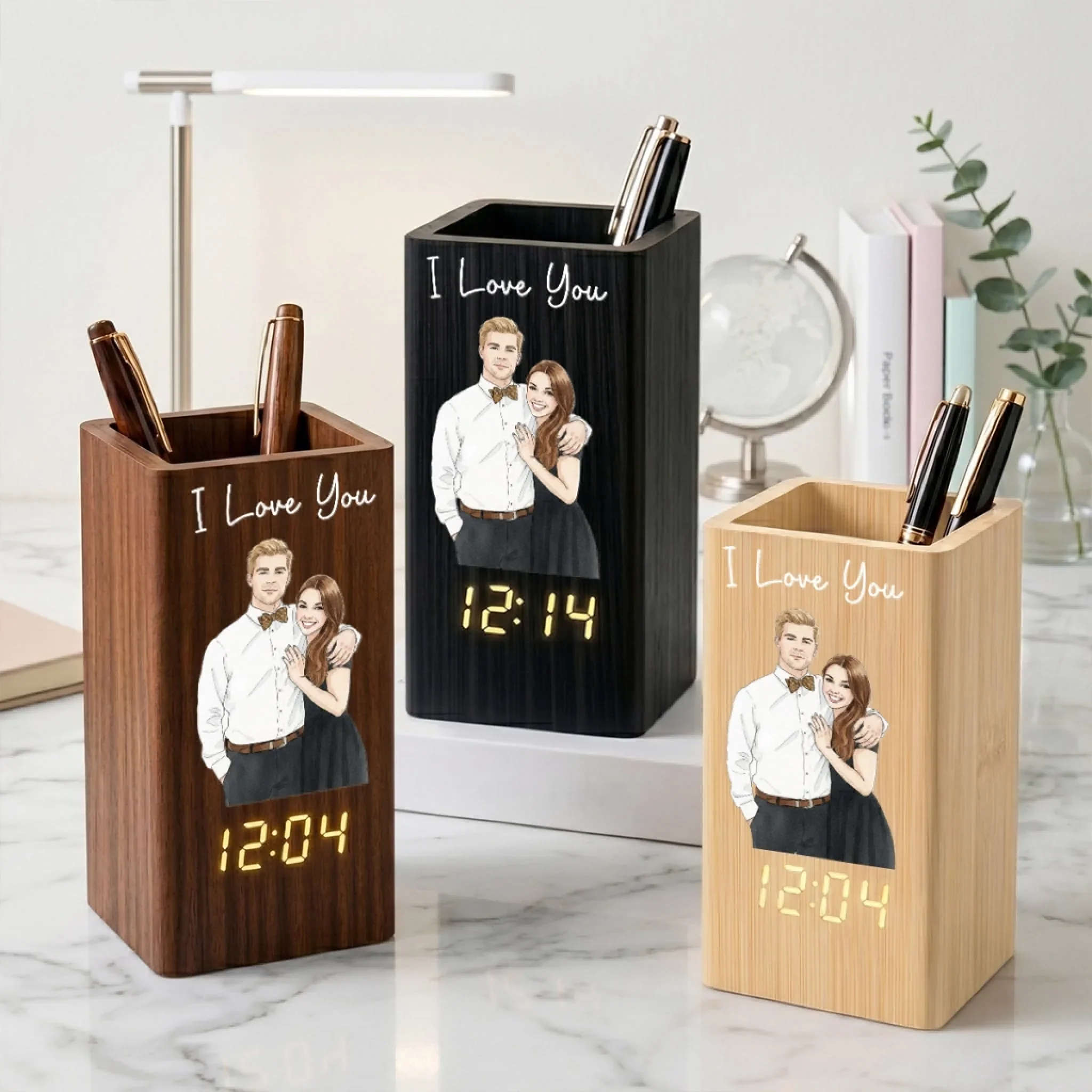 We Love You - Personalized Custom Pen Holder - Image 5