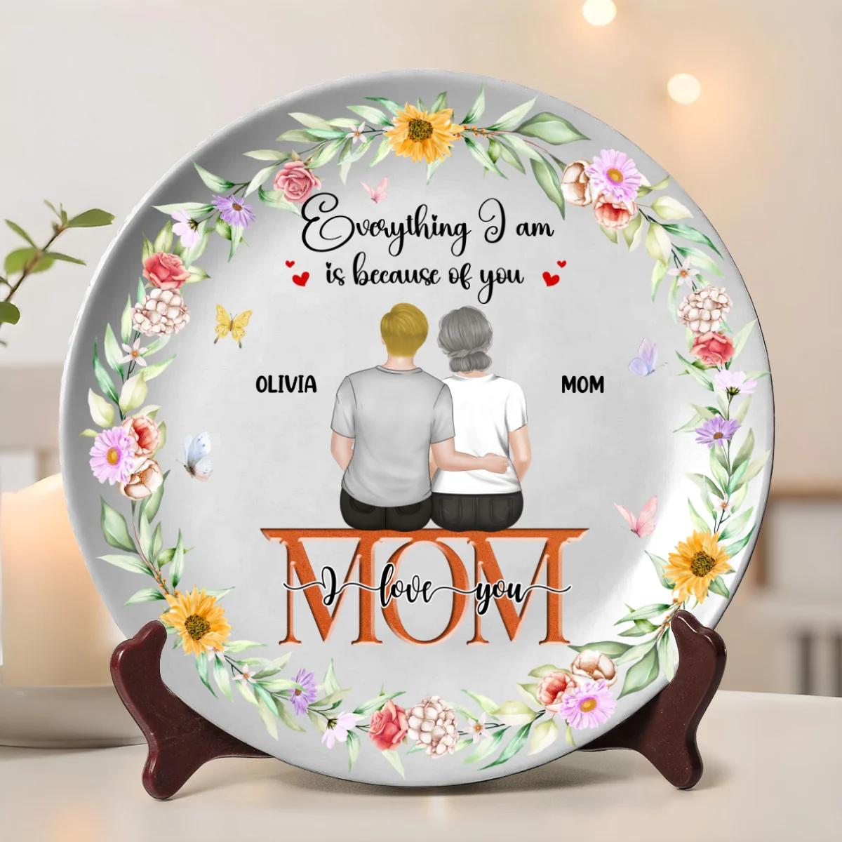 We Love You - Personalized Custom Plate - Image 6