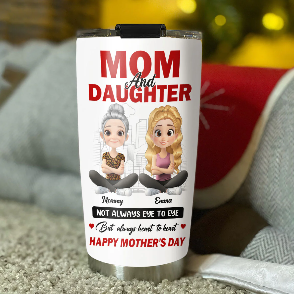 We May Disagree Love Stays Strong - Personalized Custom Tumbler - Image 4