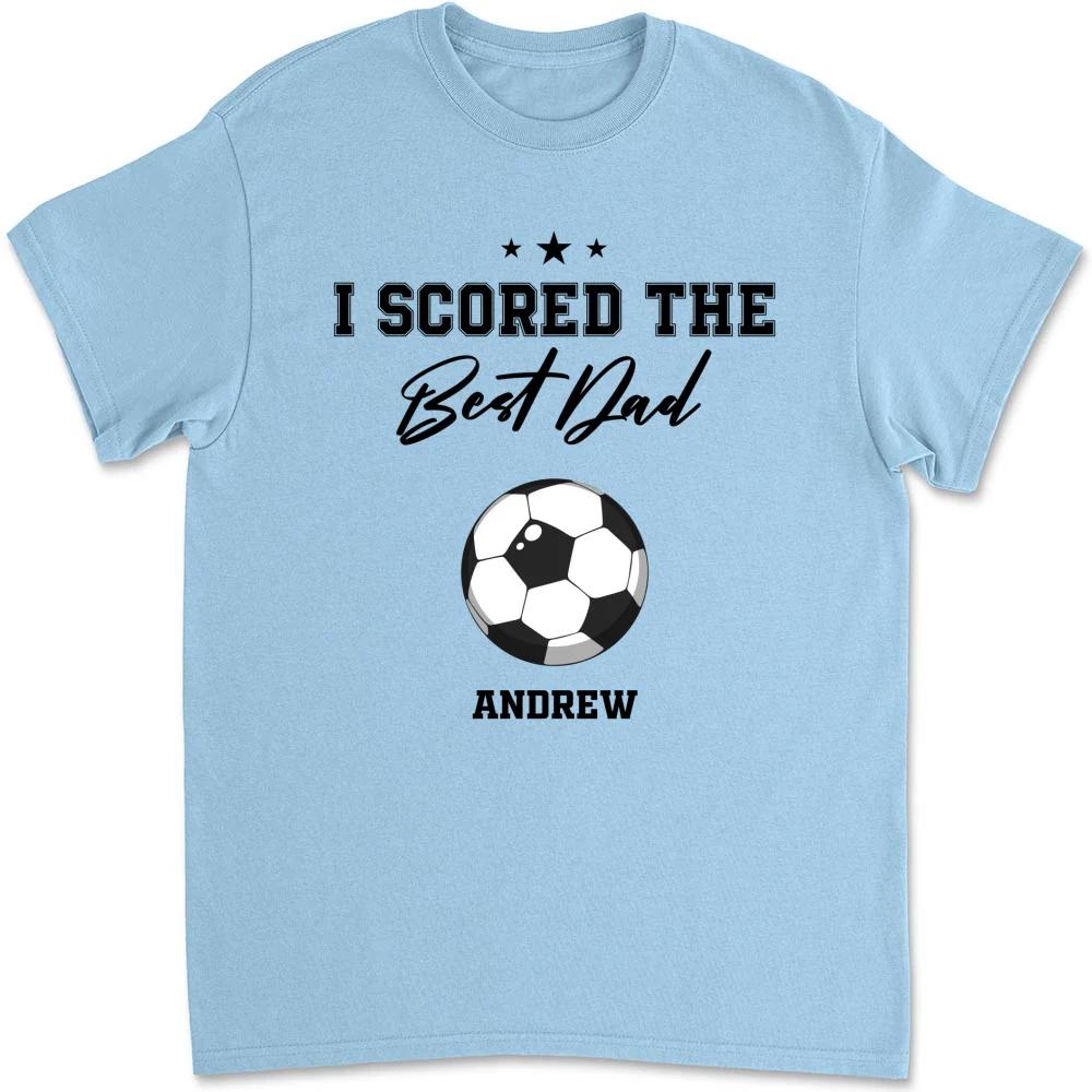 We Scored The Best Dad Grandpa - Personalized Custom Shirt - Image 8