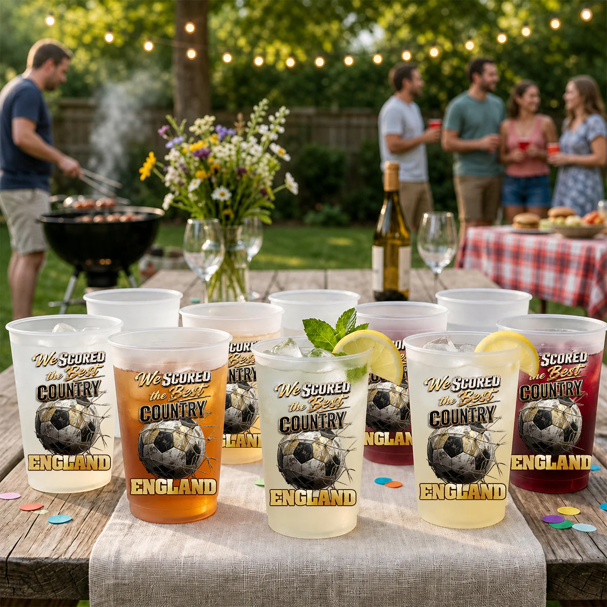 We Scored The Best Country - Personalized Custom Frosted Cup - Image 5