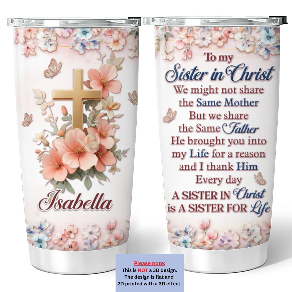 We Share The Same Father - Personalized Custom 3D Effect Tumbler - Image 6