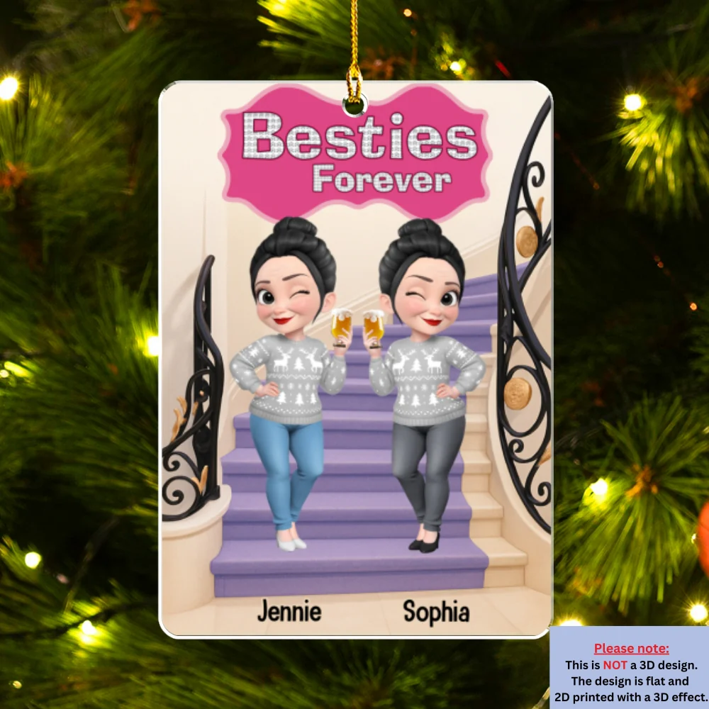 We Sleigh As A Team - Personalized Custom Acrylic Ornament - Image 7