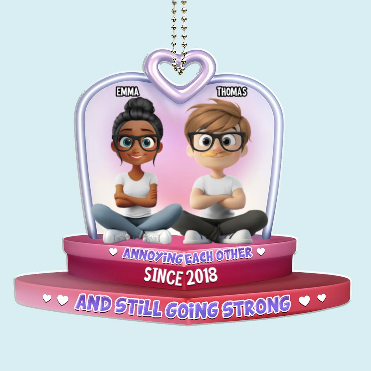 We Still Have Each Other - Personalized Custom Car Ornament - Image 6