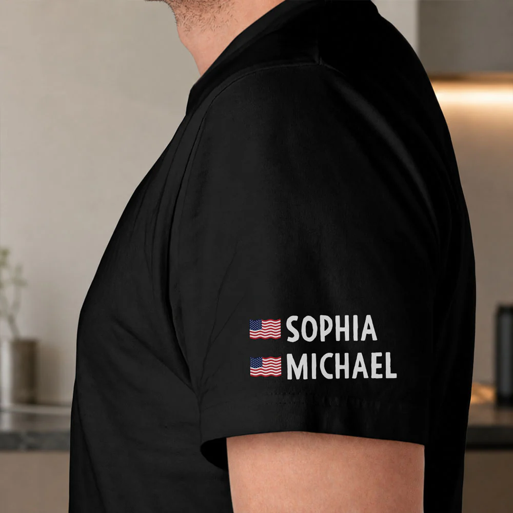 We The People Of The United States - Personalized Custom Shirt With Design On Sleeve - Image 3
