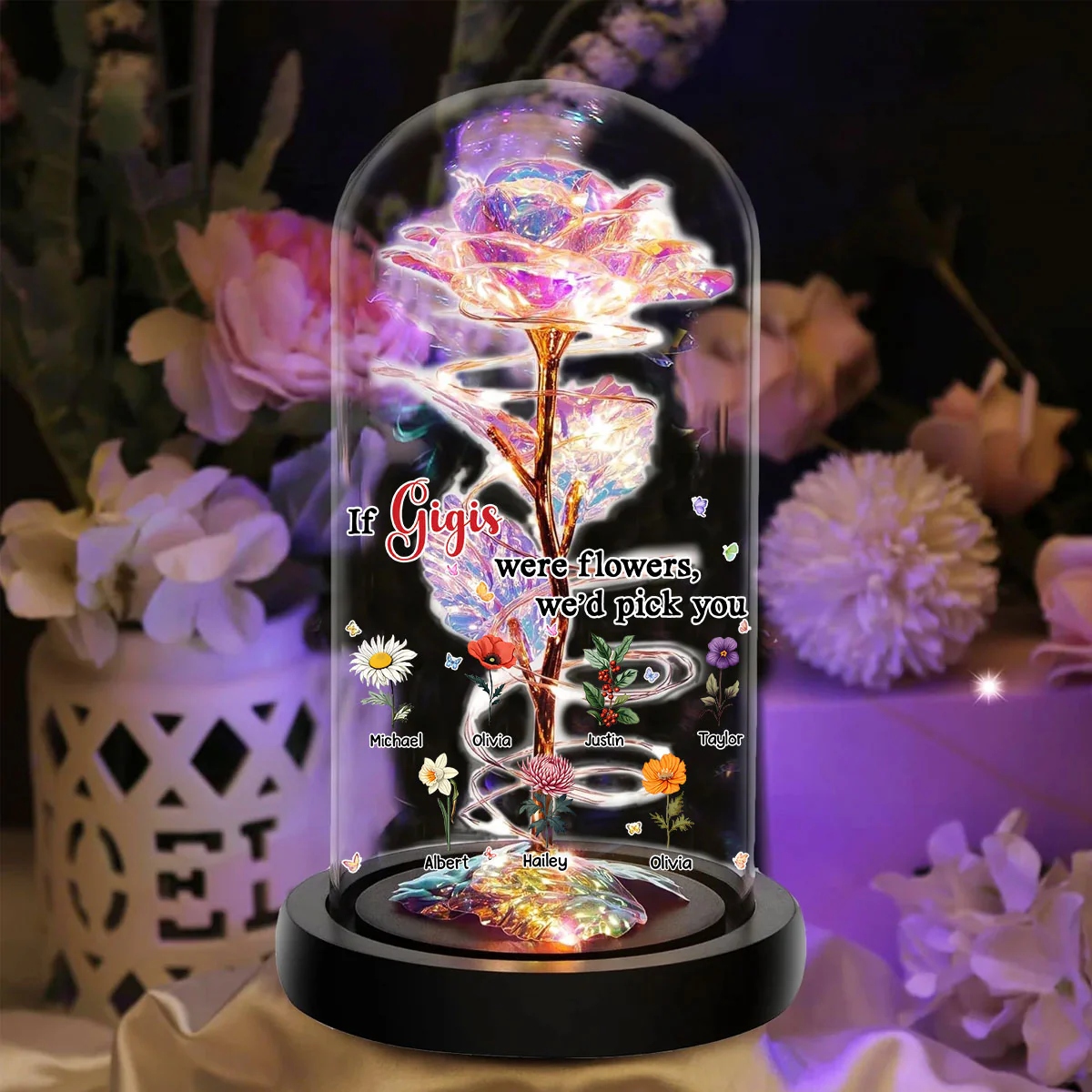 We Would Pick You - Personalized Custom Sparkly Rose - Image 4