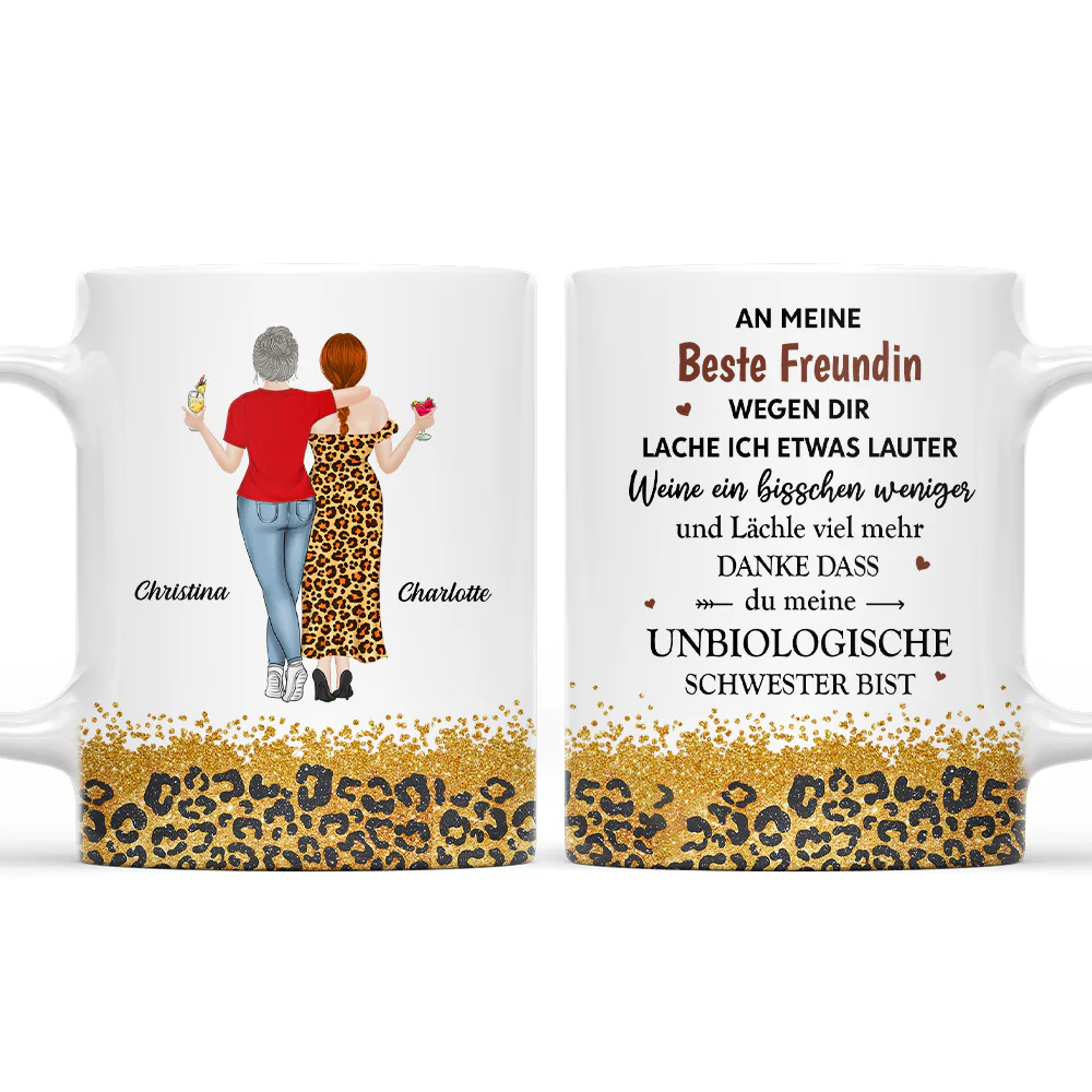 Wegen Dir Lache Ich Ein Bisschen Lauter – Personalisierte Kaffeetasse