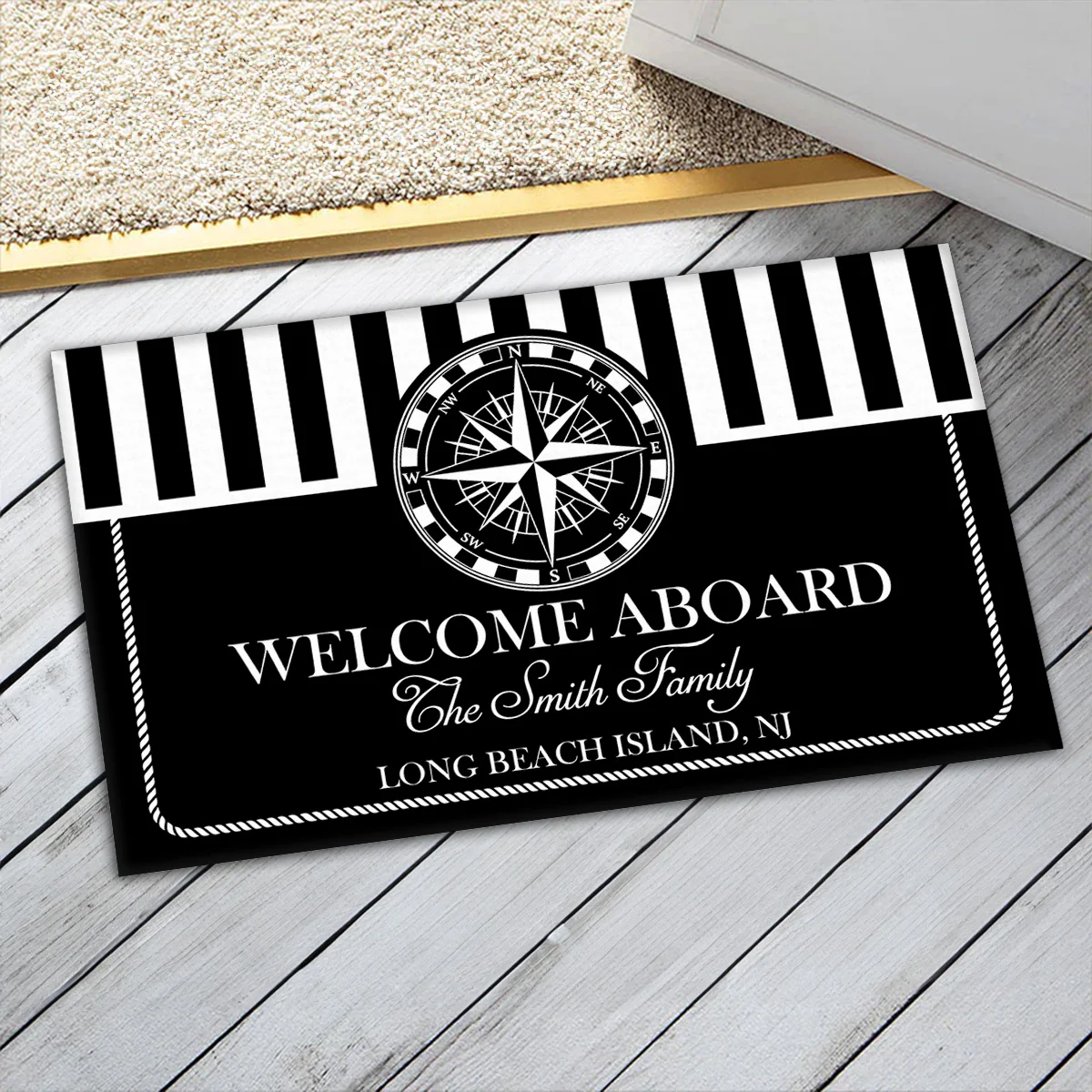 Welcome Aboard - Personalized Custom Doormat - Image 3