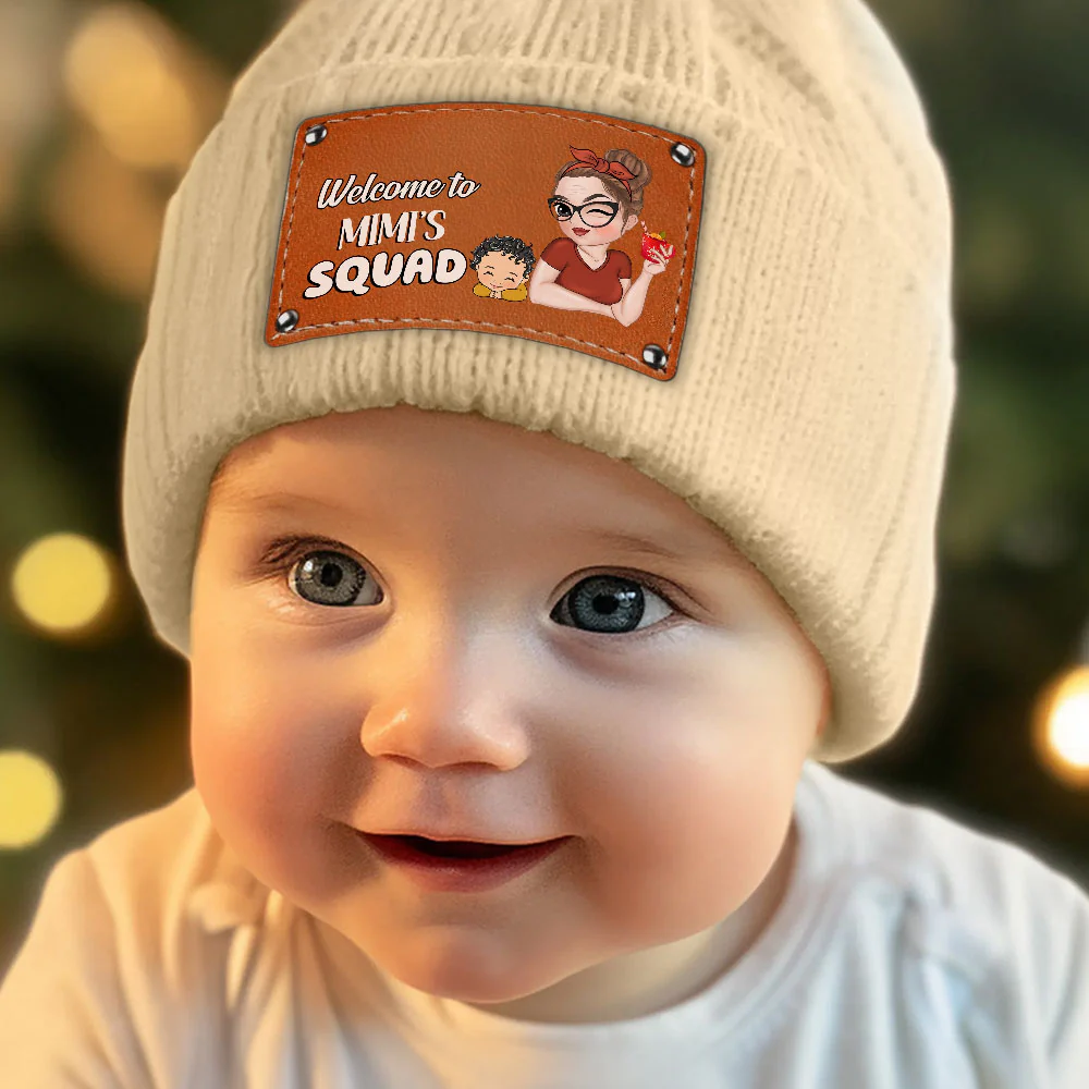 Welcome To Grandmas Squad - Personalized Custom Beanie - Image 2