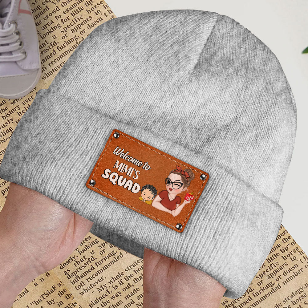 Welcome To Grandmas Squad - Personalized Custom Beanie - Image 3