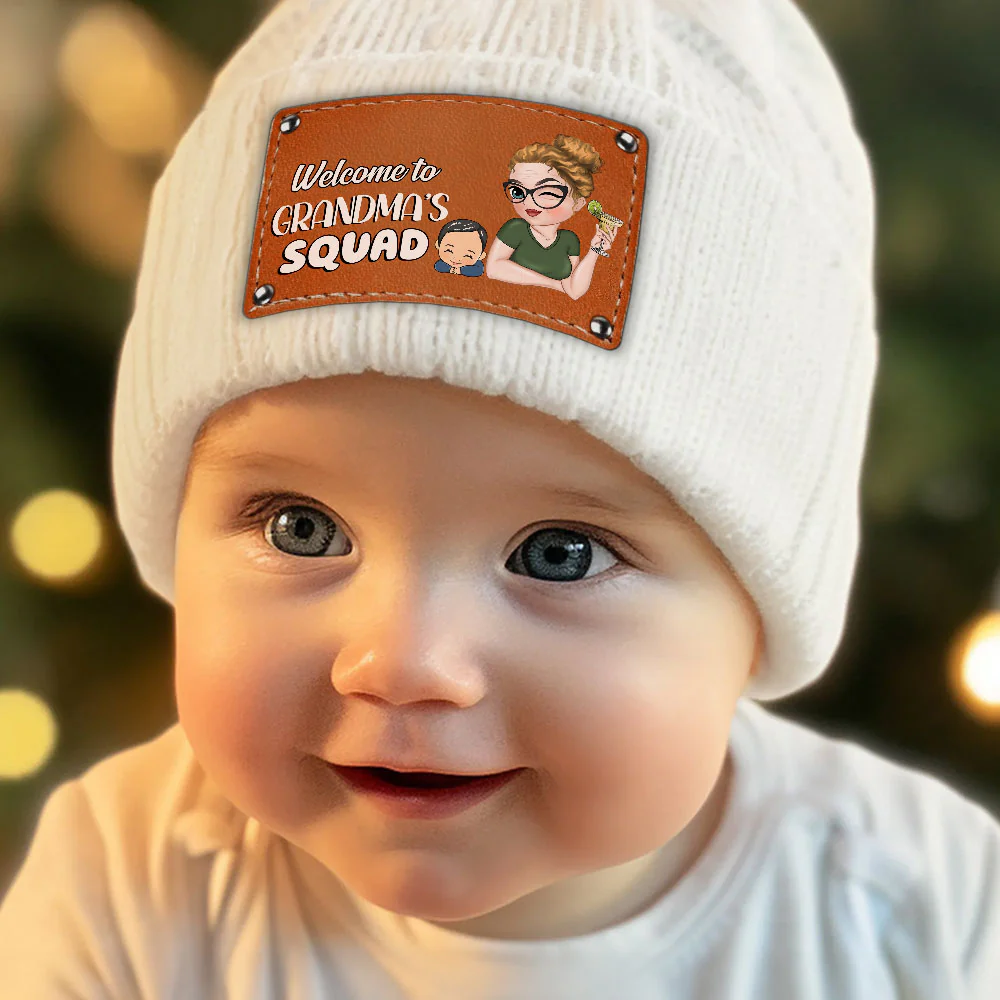 Welcome To Grandmas Squad - Personalized Custom Beanie - Image 4