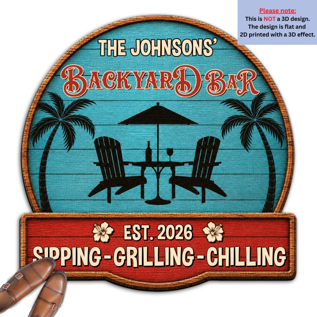Welcome To Our Oasis - Personalized Custom Doormat - Image 7