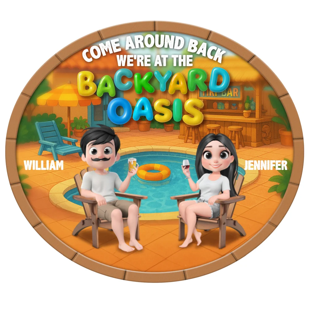 Welcome To Our Pool Paradise- Personalized Custom Wood Sign - Image 6