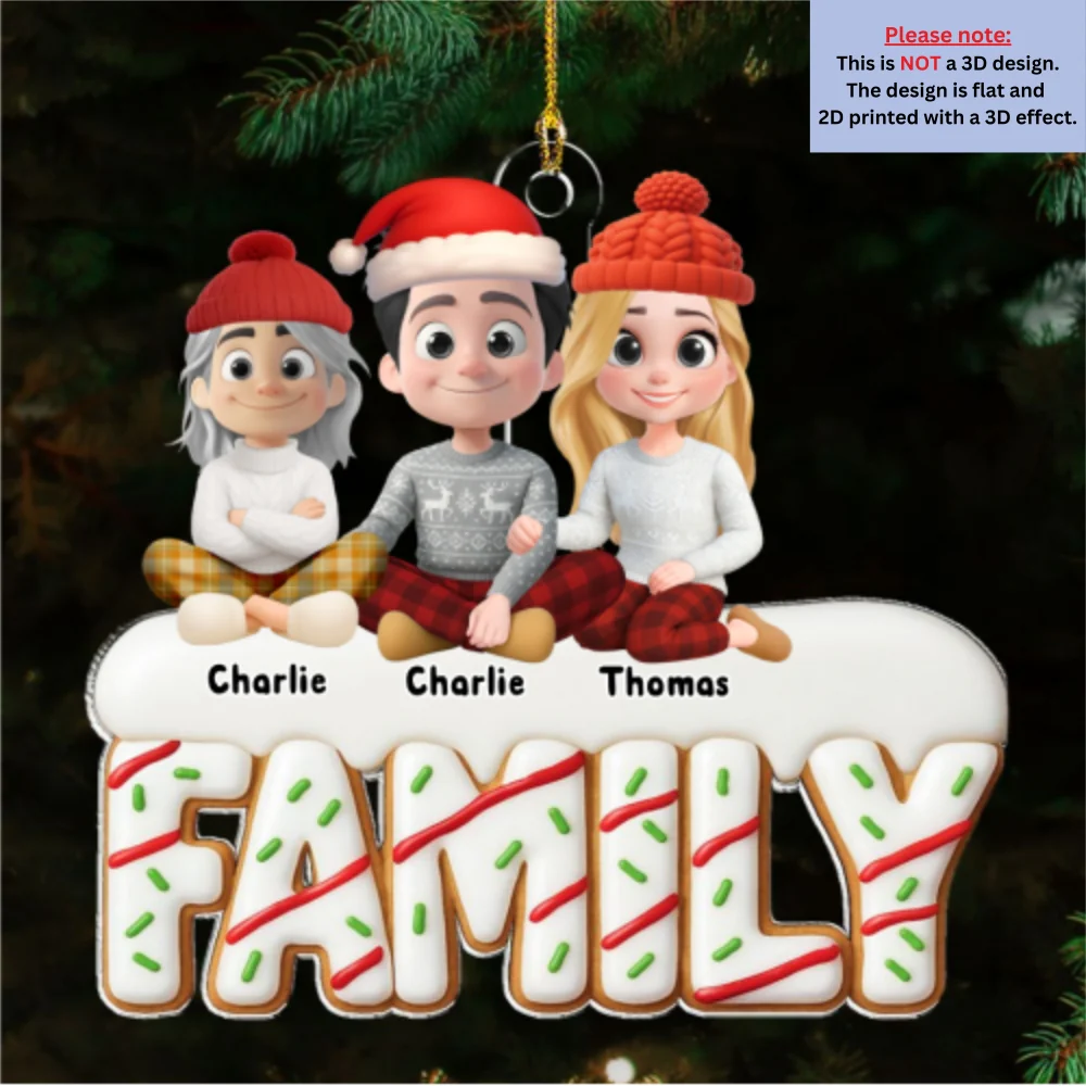 What A Sweetest Christmas - Personalized Custom Acrylic Ornament - Image 5