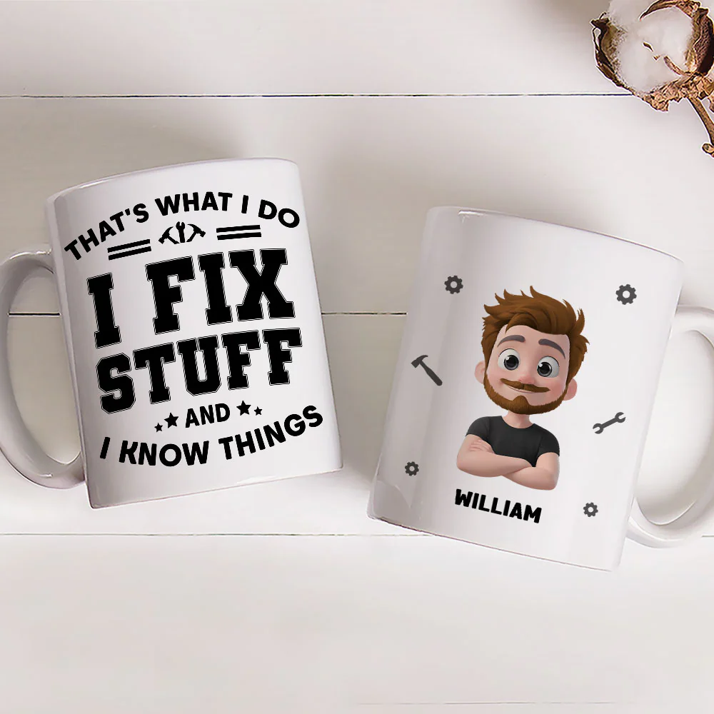 What I Do - Personalized Custom Coffee Mug - Image 3