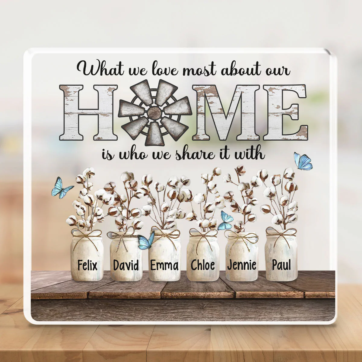 What We Love Most About Our Home - Personalized Custom Acrylic Plaque - Image 5