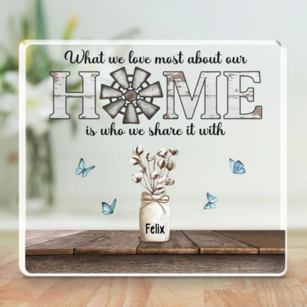 What We Love Most About Our Home - Personalized Custom Acrylic Plaque - Image 6