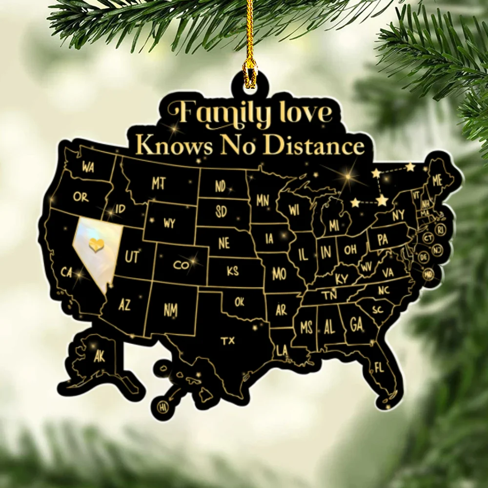When Family Is Forever - Personalized Custom Acrylic Ornament - Image 6