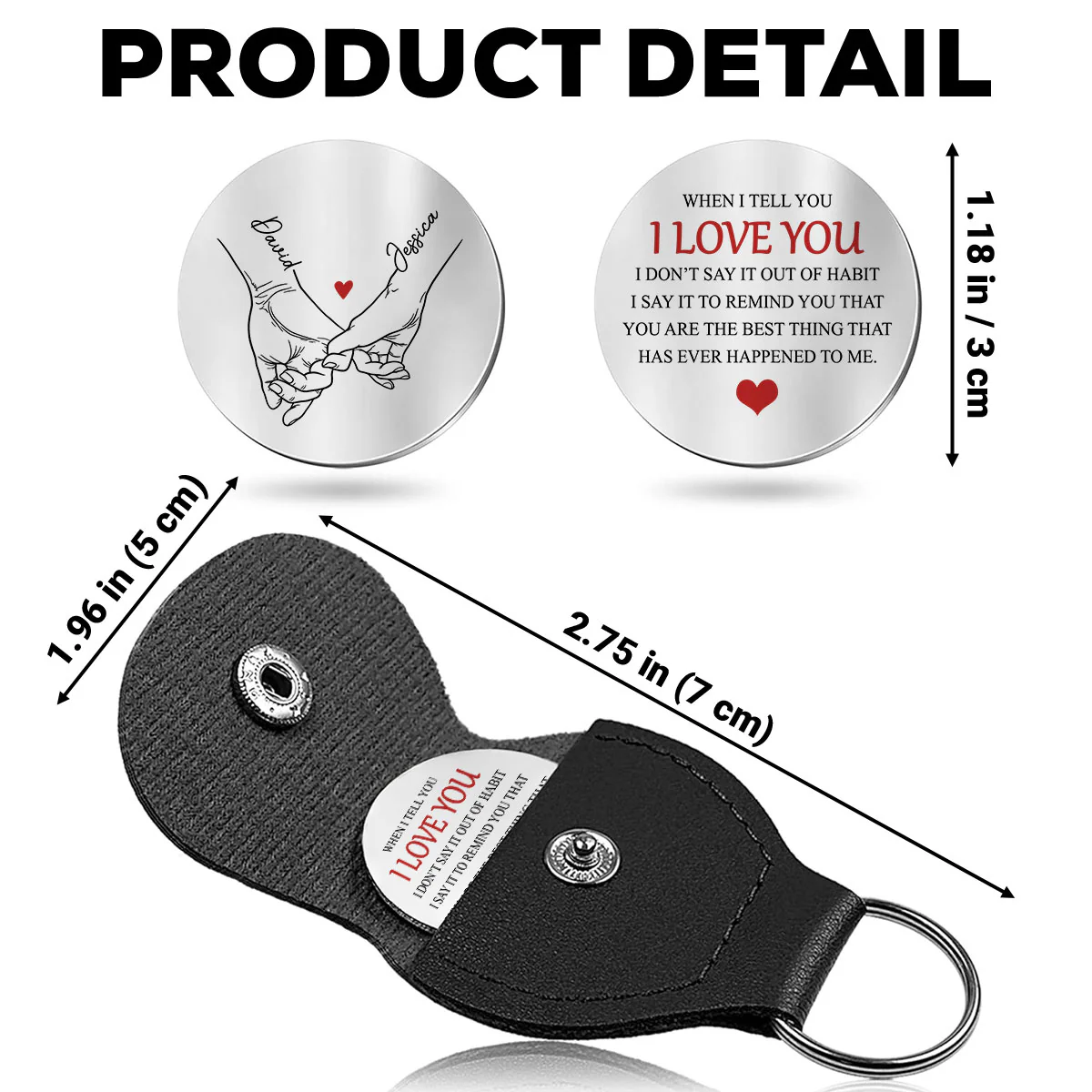When I Tell You I Love You - Personalized Custom Pocket Hug - Image 5