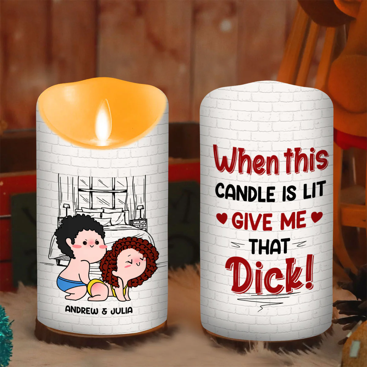 When This Candle Is Lit - Personalized Custom LED Candle - Image 2