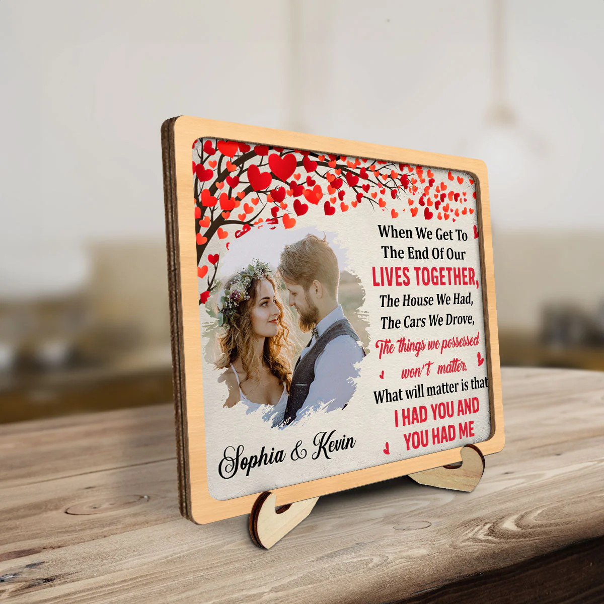 When We Get - Personalized Wooden Plaque - Image 4
