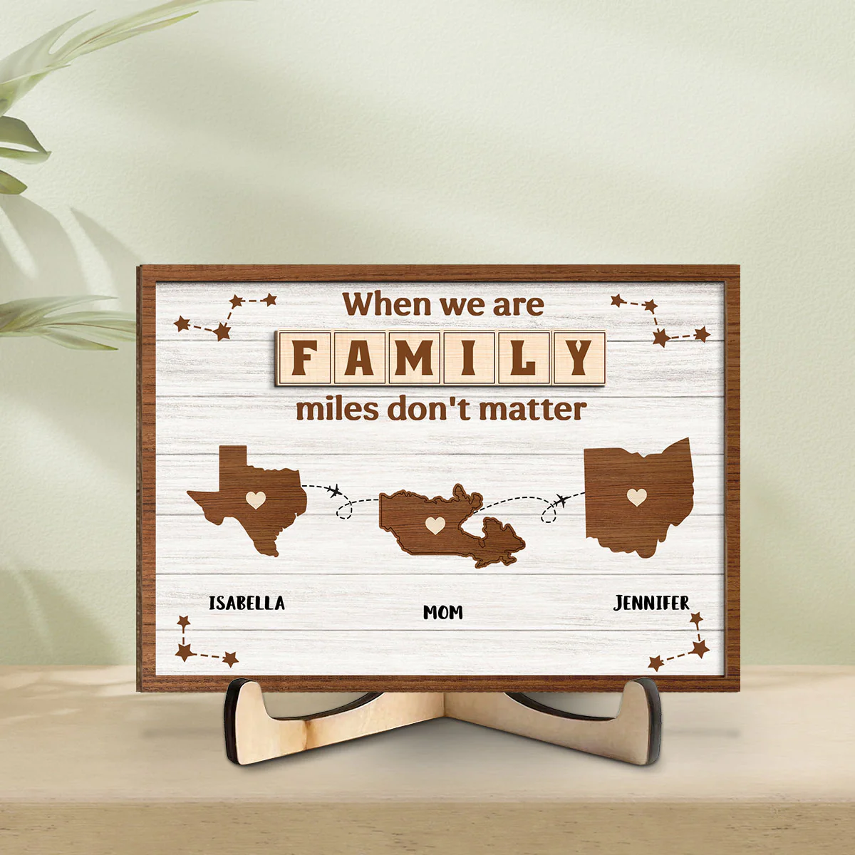 When You Are Family - Personalized Custom Wooden Plaque