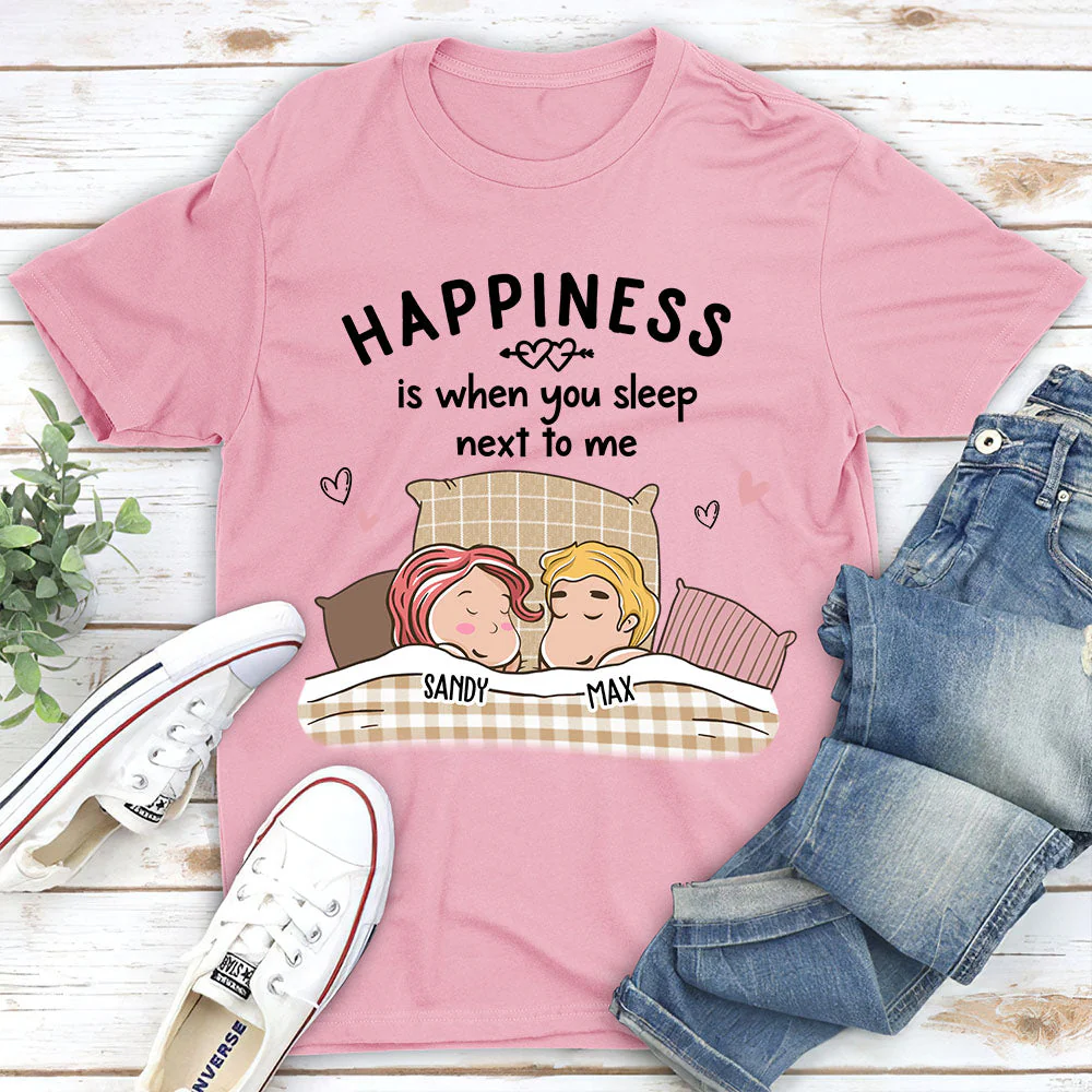 When You Sleep Next To Me - Personalized Custom Classic T-shirt - Image 3