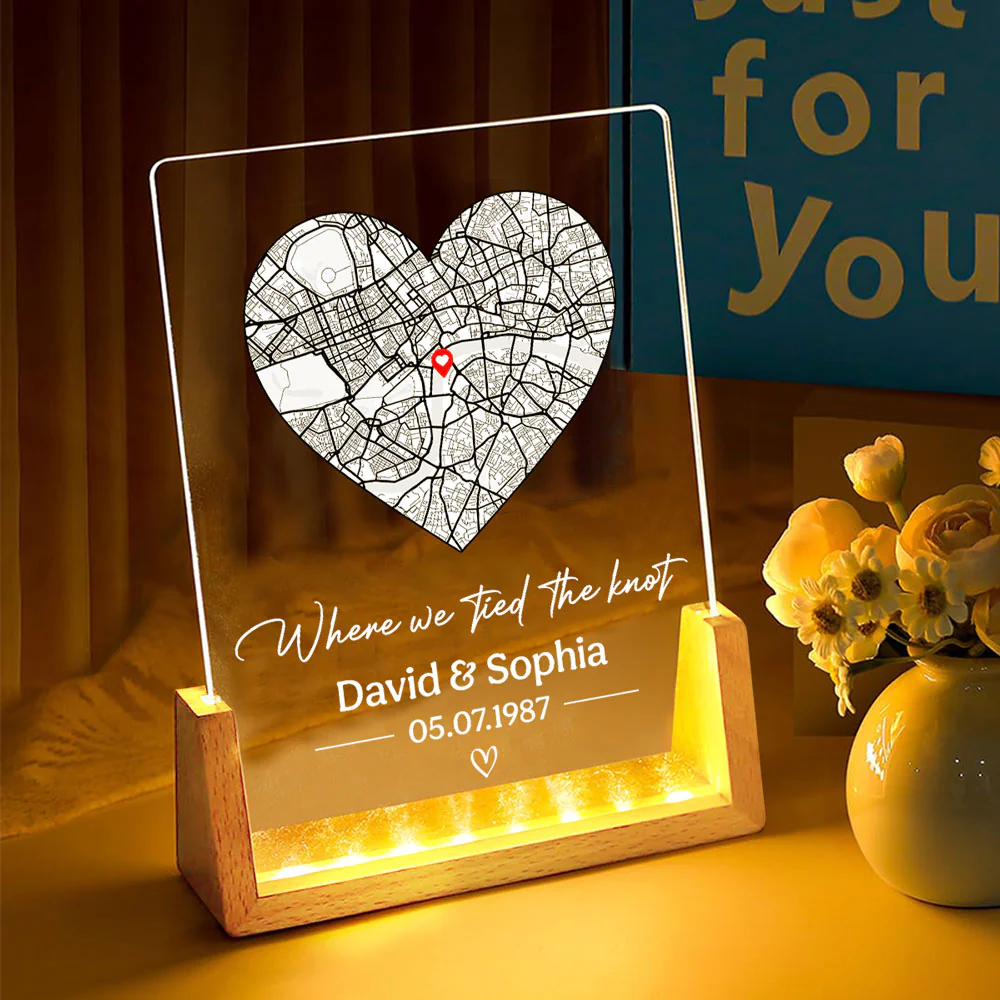 Where We Tied The Knot - Personalized Custom Night Light - Image 3