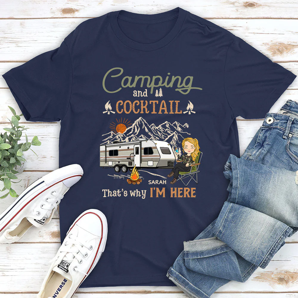 Why Im Here - Personalized Custom Unisex T-shirt - Image 2
