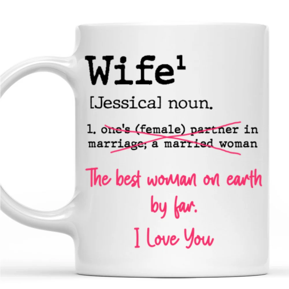 Wife Definition - Personalized Custom Coffee Mug - Image 6