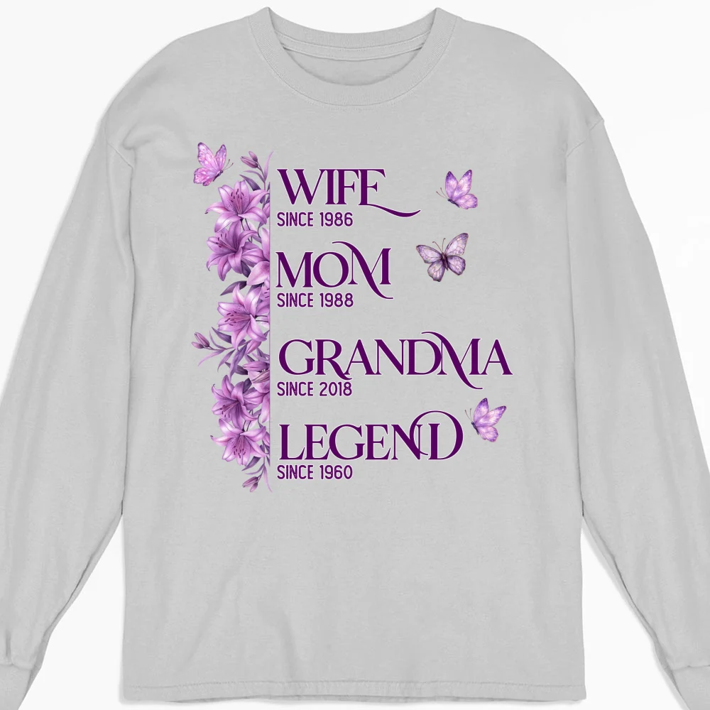 Wife Mom Grandma Legend - Personalized Custom Shirt - Image 15