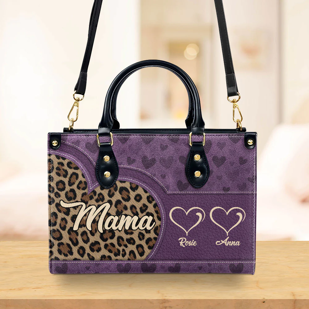 Wild At Heart Names - Personalized Custom Leather Bag - Image 2