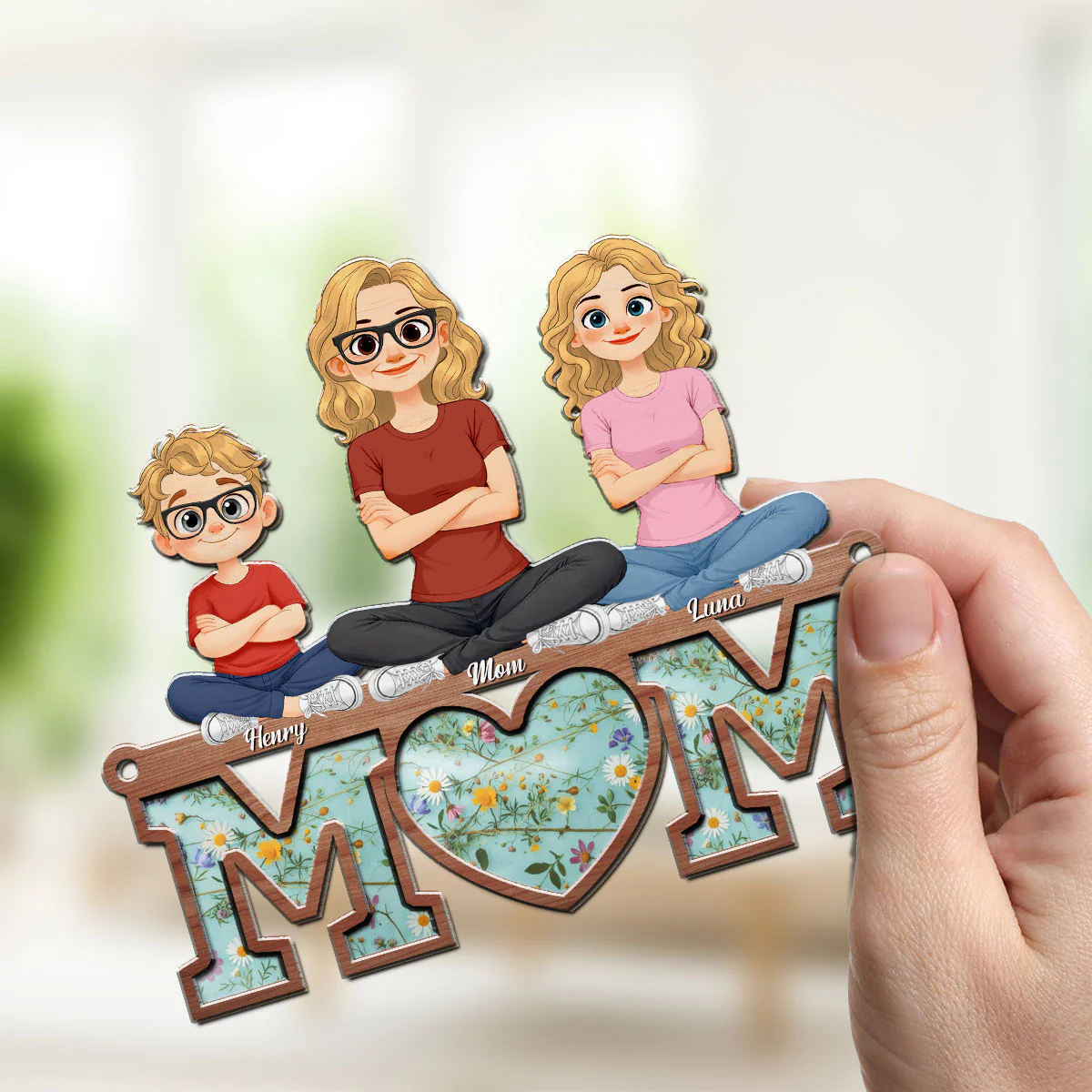 Wildflower Motherhood - Personalized Custom Suncatcher - Image 2