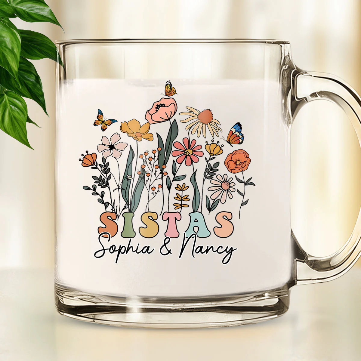Wildflower - Personalized Custom Glass Mug