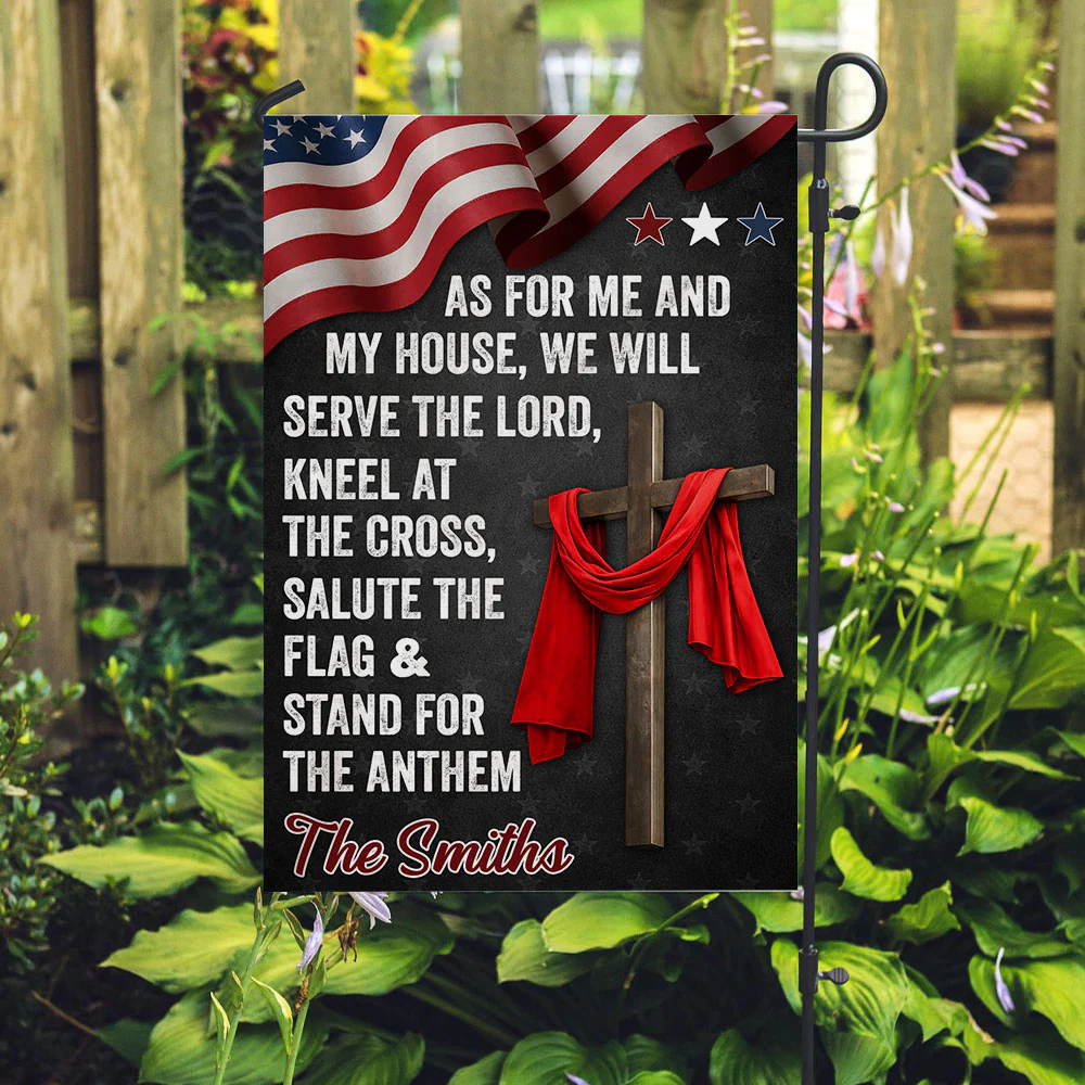 Will Serve And Kneel - Personalized Custom Flag - Image 2