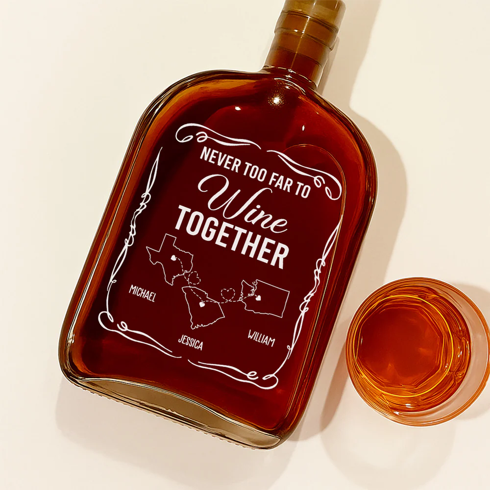 Wine Together - Personalized Custom Spirits Decanter - Image 2