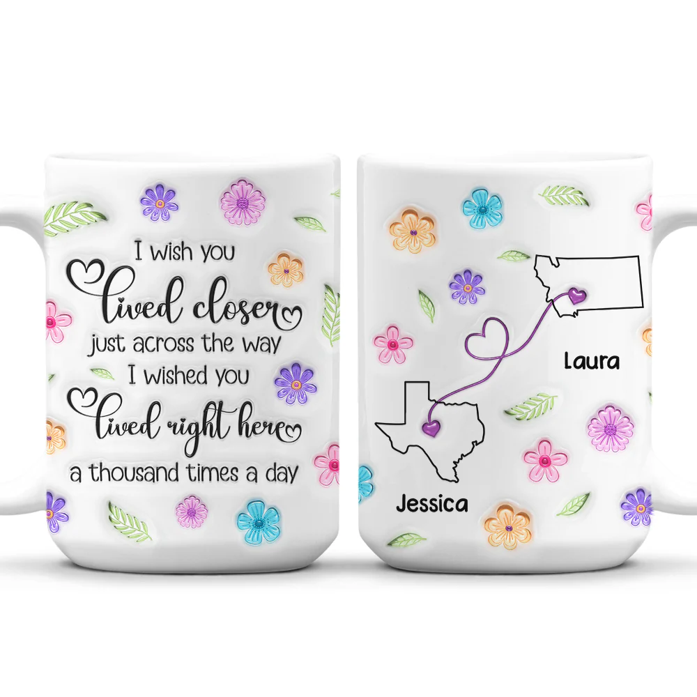 Wish We Were Together Always - Personalized Custom 3D Inflated Effect Mug - Image 5