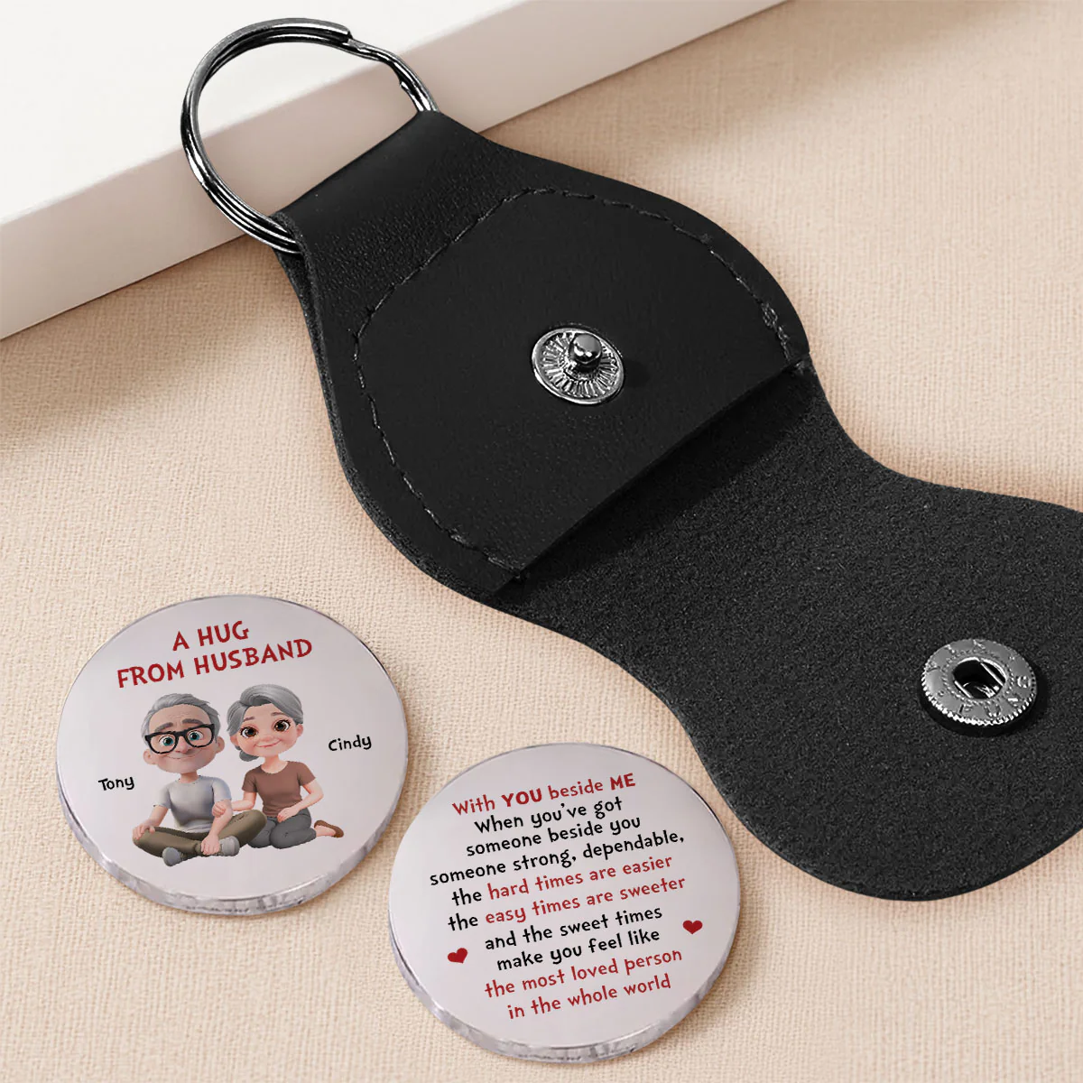 With You Beside Me - Personalized Custom Pocket Hug - Image 3