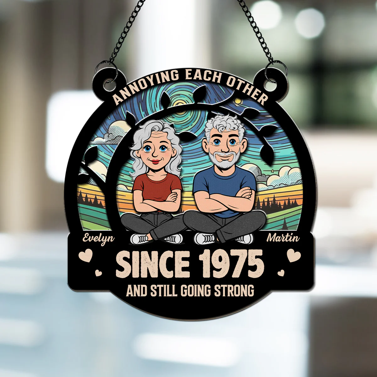With You Forever - Personalized Custom Suncatcher - Image 3
