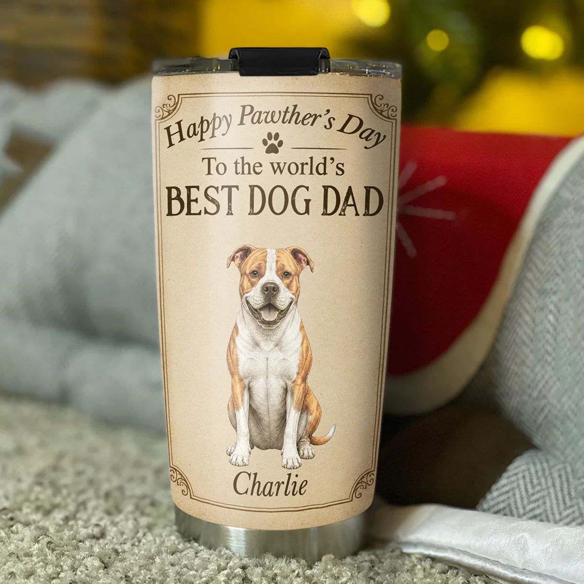 Woof You Till The End - Personalized Custom Tumbler - Image 3