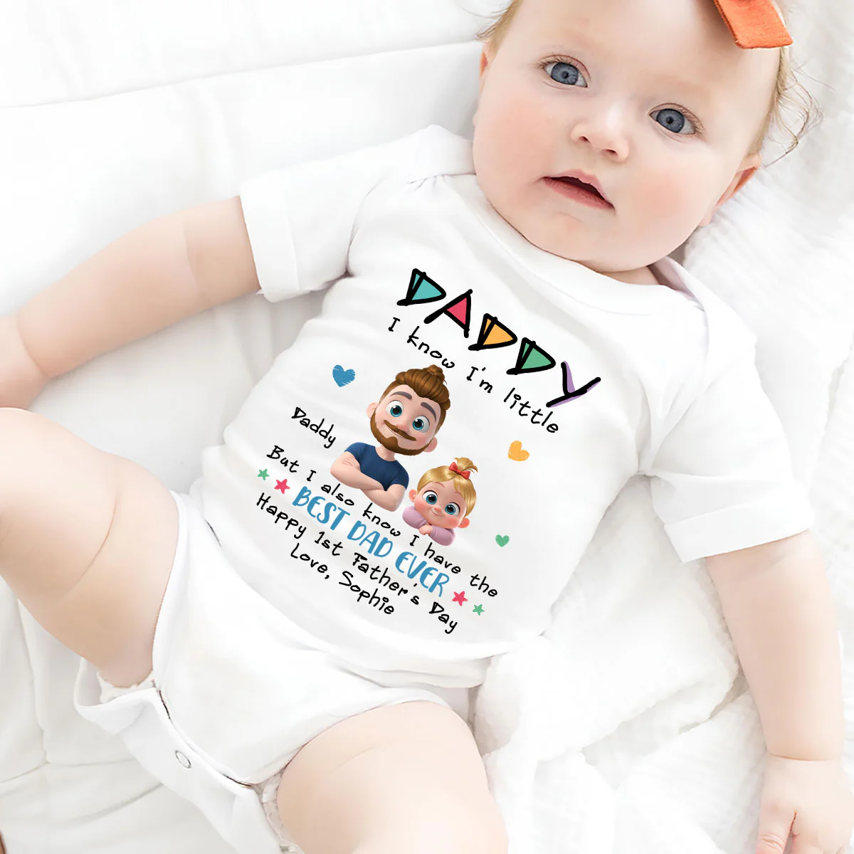 World Best Daddy - Personalized Custom Baby Onesie - Image 3