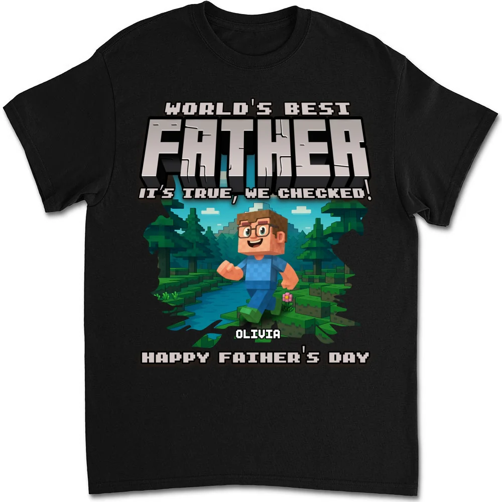 World Best Grandpa - Personalized Custom Shirt - Image 8