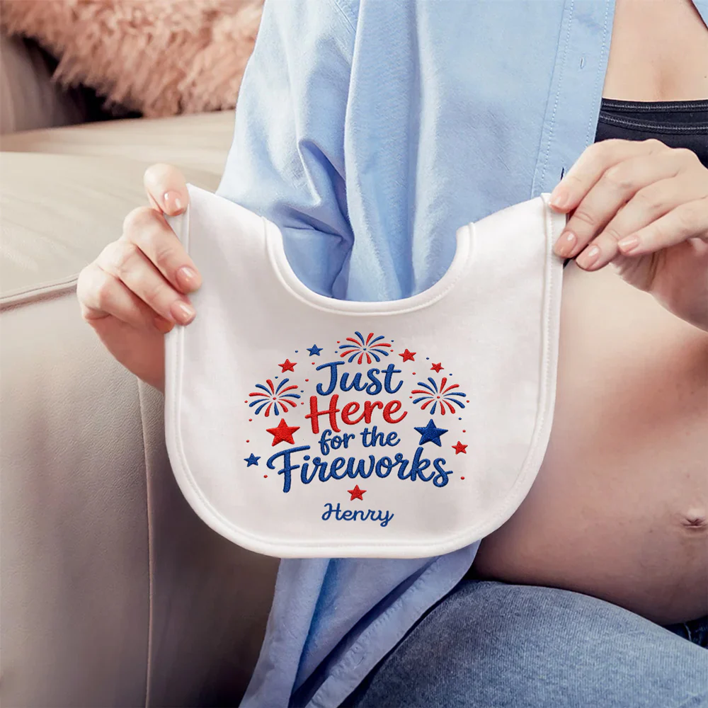 Worth The Wait - Personalized Custom Baby Bib - Image 5