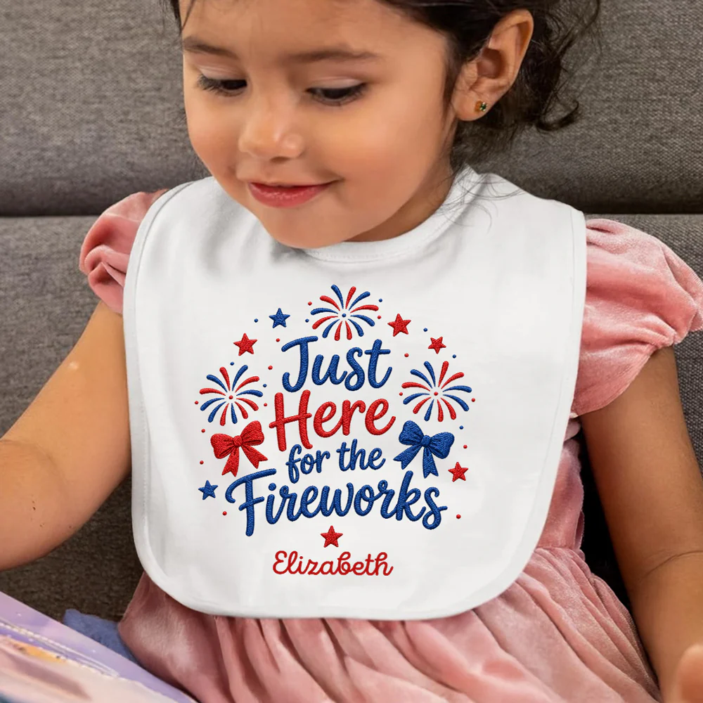 Worth The Wait - Personalized Custom Baby Bib - Image 6