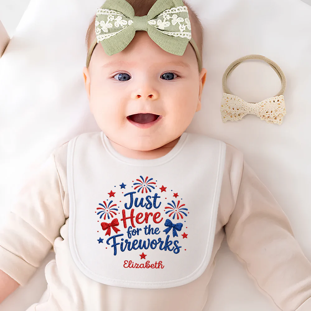 Worth The Wait - Personalized Custom Baby Bib - Image 8