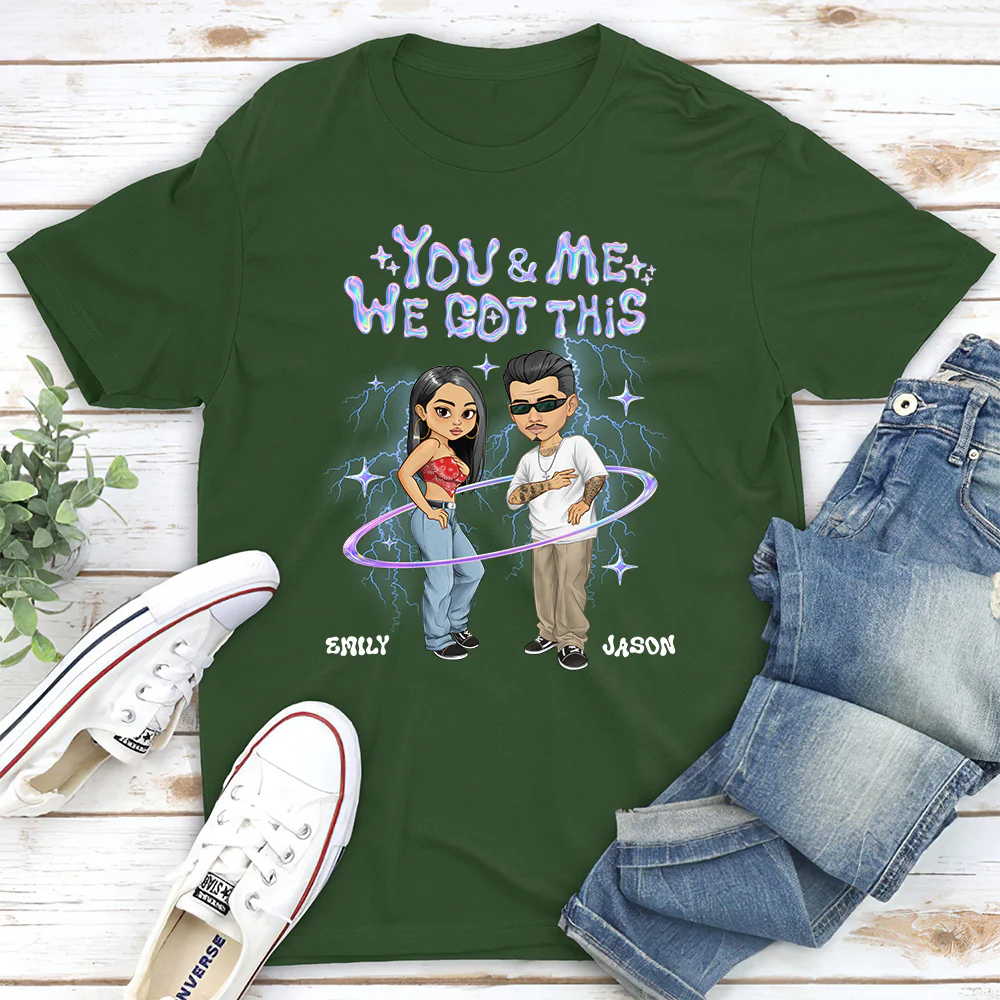 Y2K Couple Hologram - Personalized Custom Shirt - Image 2