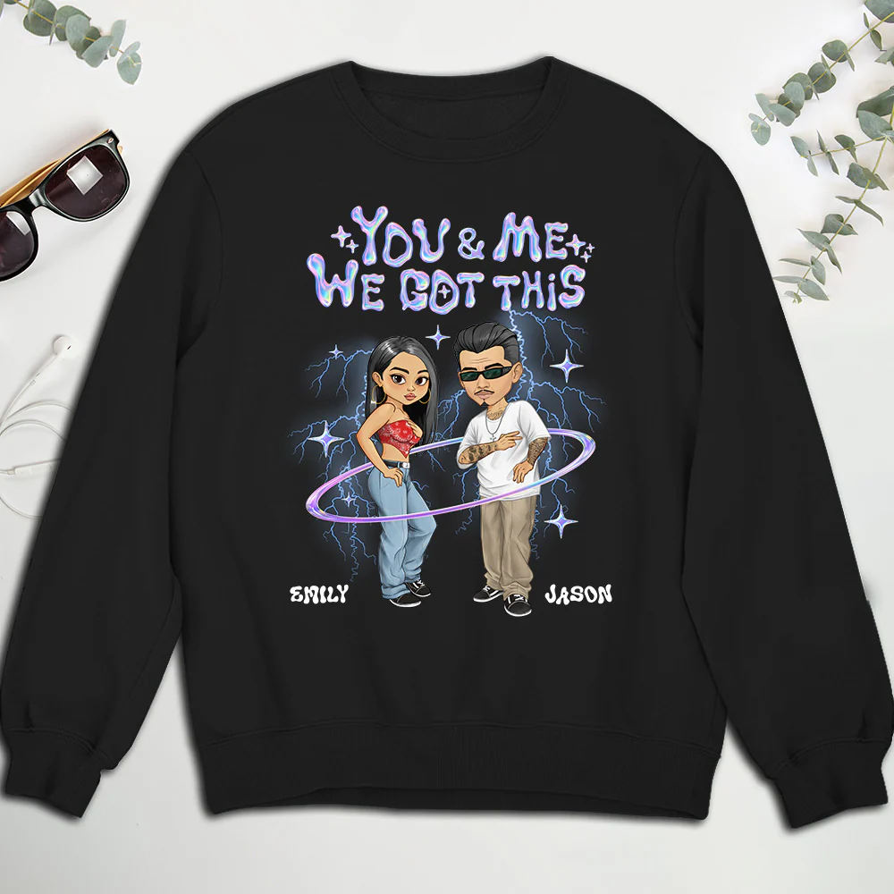 Y2K Couple Hologram - Personalized Custom Shirt - Image 5