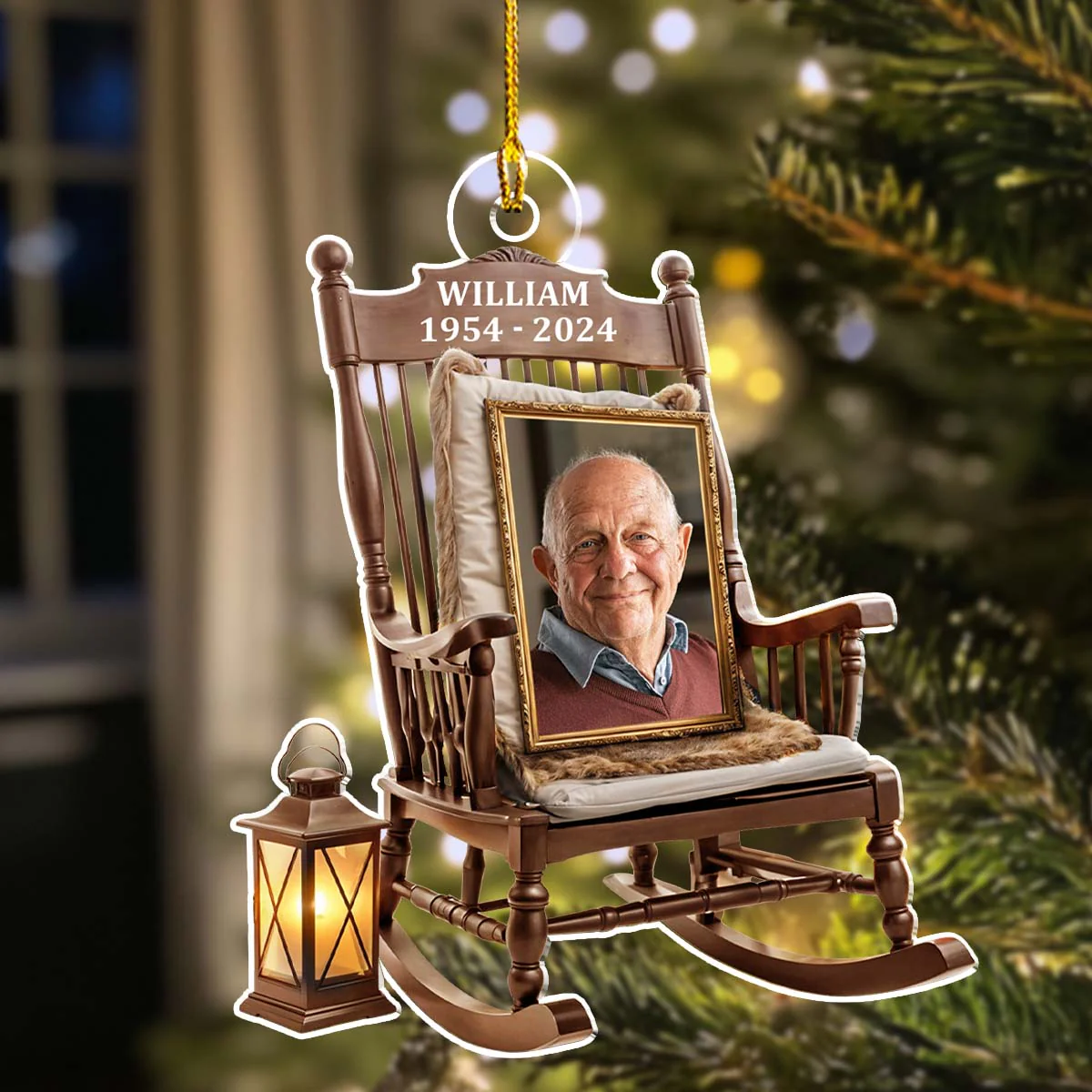 You Always With Us - Personalized Custom Acrylic Ornament - Image 2