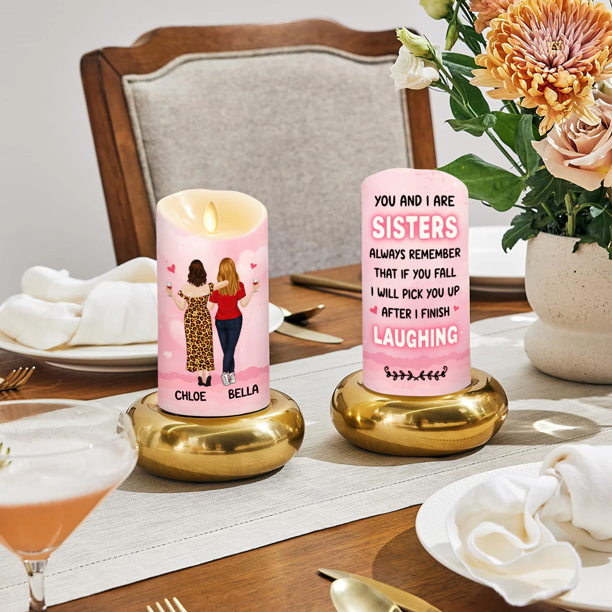 You And I - Personalized Custom LED Candle - Image 4