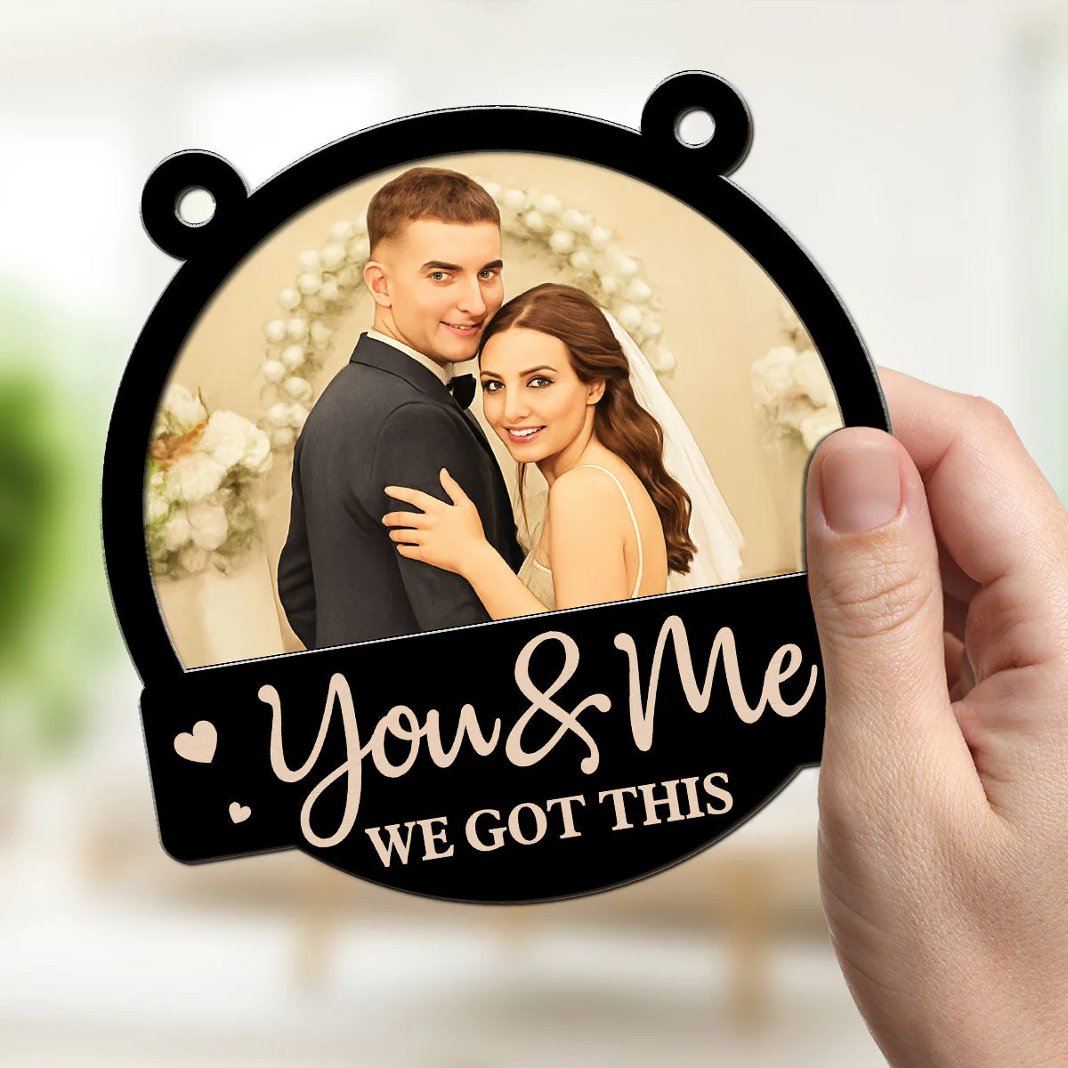 You And Me Couple - Personalized Custom Suncatcher - Image 4